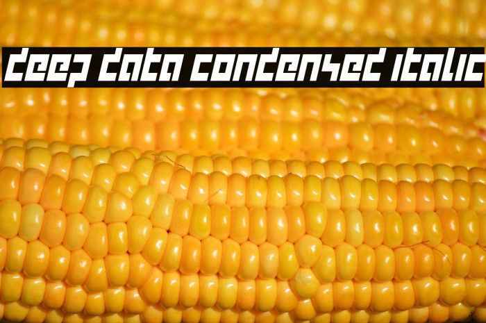 deep data condensed italic Example 3