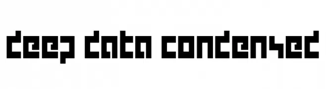deep data condensed  免费字体下载