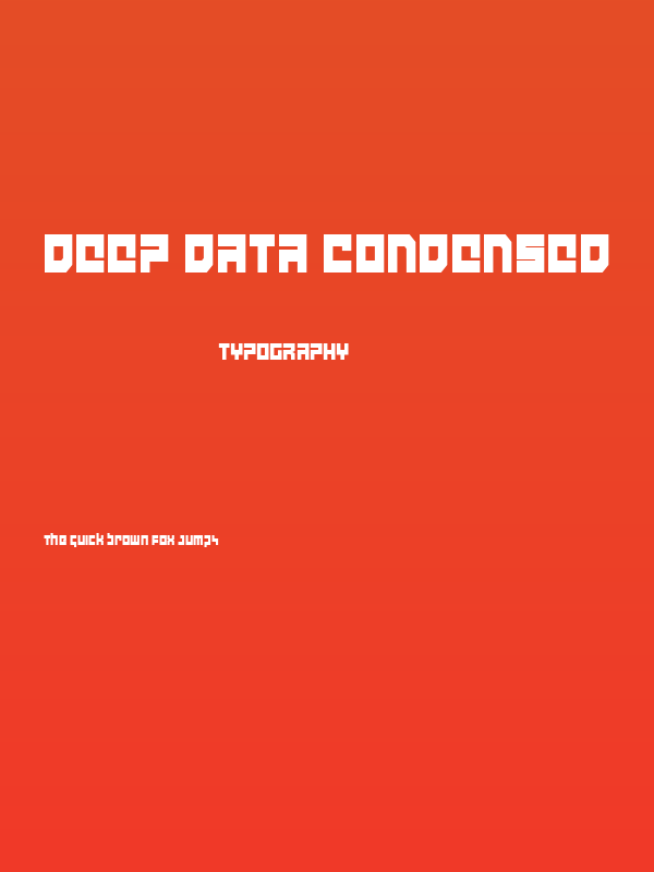 deep data condensed Poster