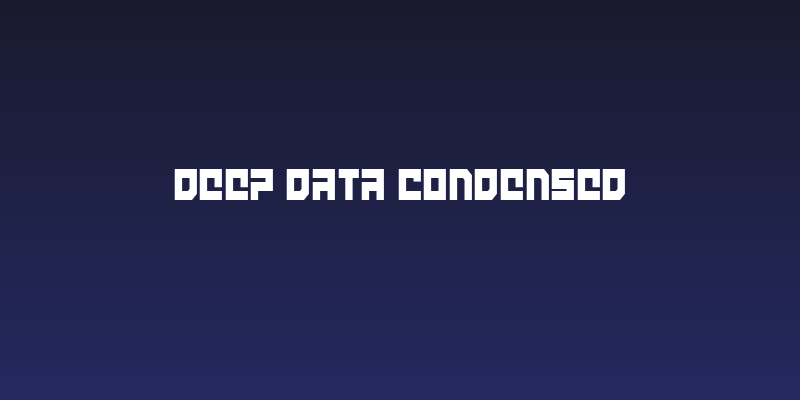 deep data condensed Social Header