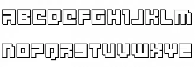 deep data cube 3d Schriftart Groß