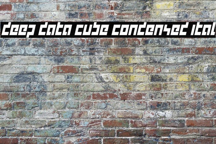 deep data cube condensed ital Example 1