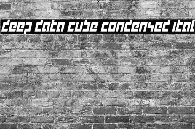 deep data cube condensed ital Example 1