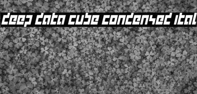 deep data cube condensed ital Example 3