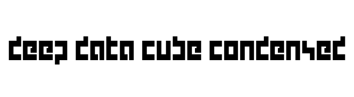 deep data cube condensed  नि: शुल्क फ़ॉन्ट्स डाउनलोड