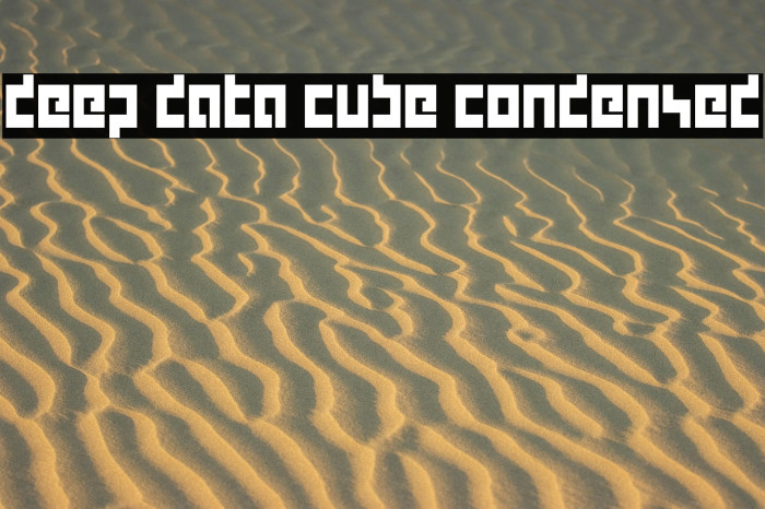 deep data cube condensed Example 2