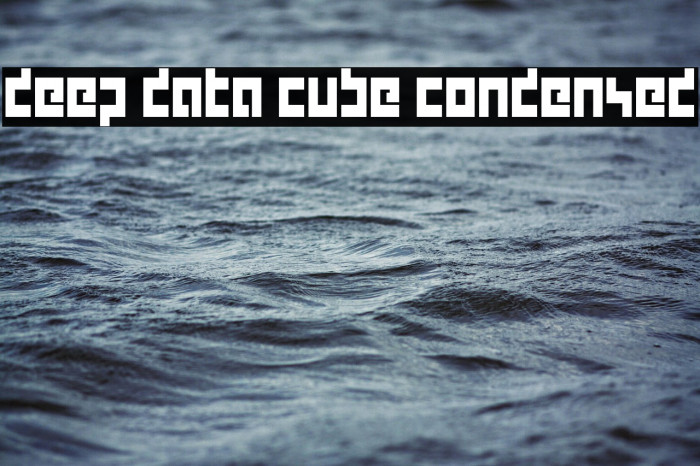 deep data cube condensed Example 3