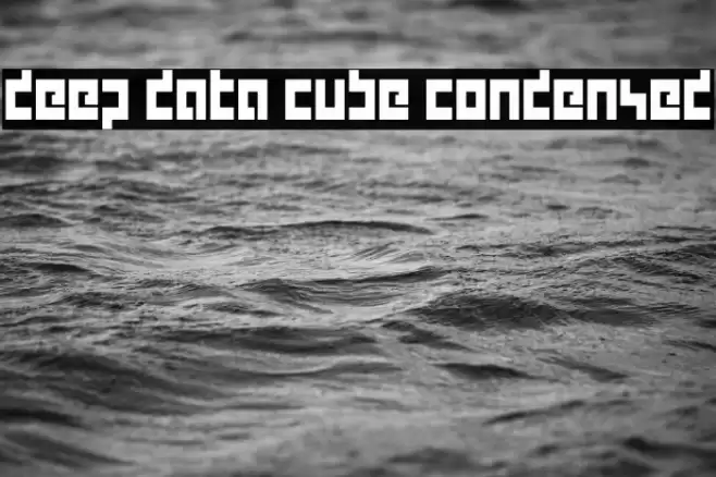 deep data cube condensed Font examples