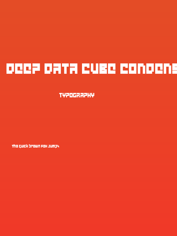 deep data cube condensed Poster