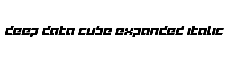 deep data cube expanded italic  font caratteri gratis