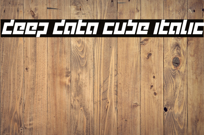 deep data cube italic Example 2