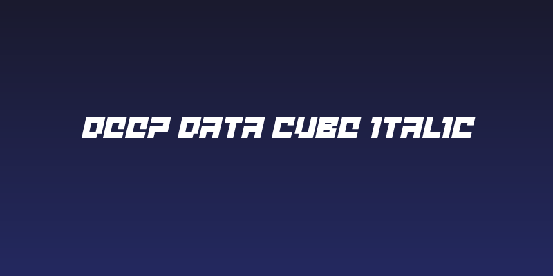deep data cube italic Social Header