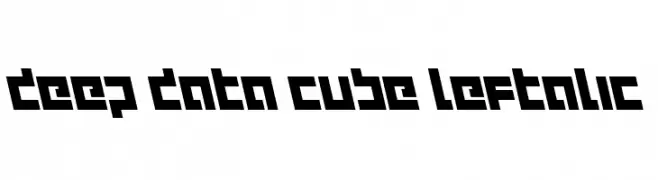 deep data cube leftalic  नि: शुल्क फ़ॉन्ट्स डाउनलोड