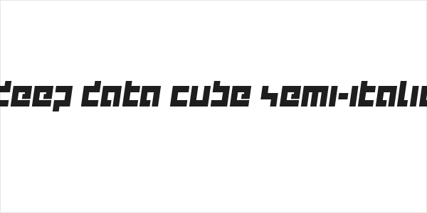 deep data cube semi-italic Logo