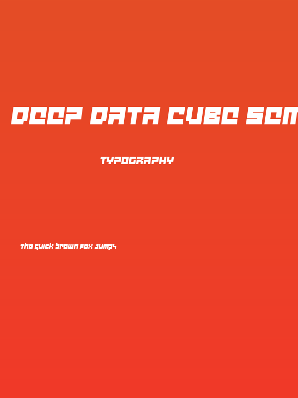 deep data cube semi-italic Poster