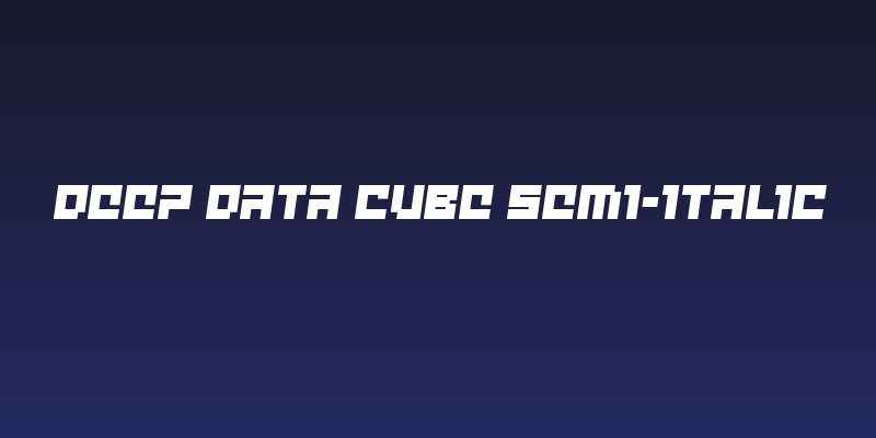 deep data cube semi-italic Social Header