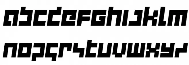 deep data cube semi-italic Caratteri MINUSCOLO