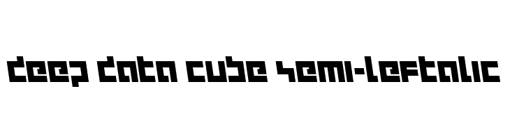 deep data cube semi-leftalic  font caratteri gratis