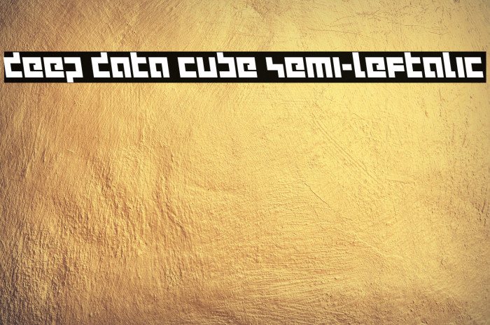 deep data cube semi-leftalic Example 2