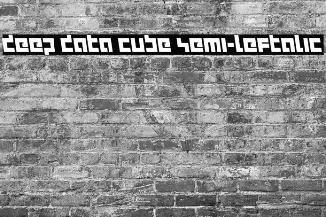 deep data cube semi-leftalic خط examples