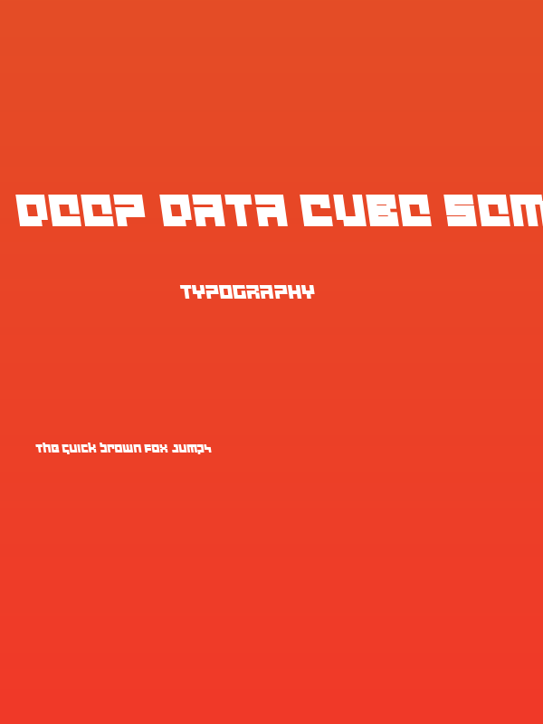 deep data cube semi-leftalic Poster