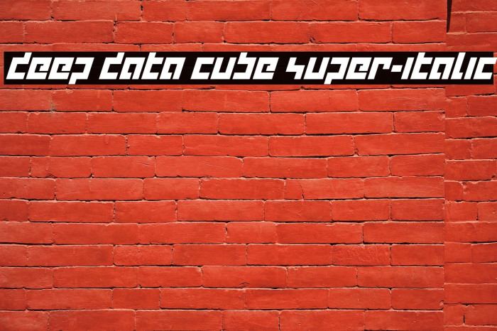 deep data cube super-italic Example 3