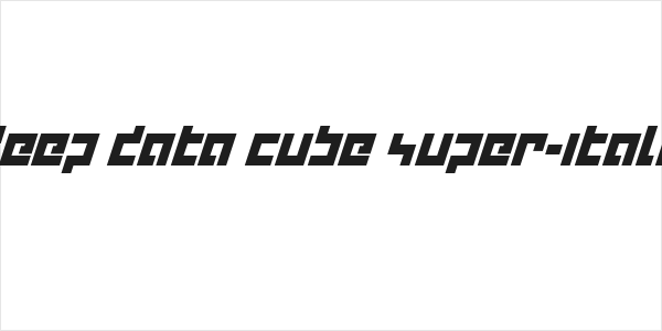 deep data cube super-italic Logo