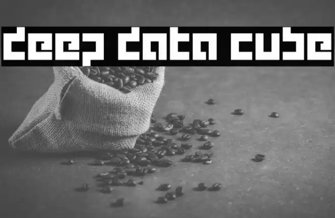 deep data cube Schriftart examples
