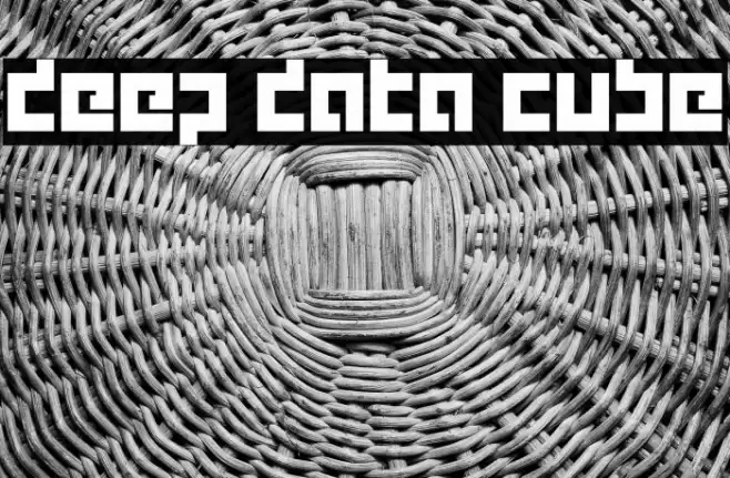 deep data cube Schriftart examples