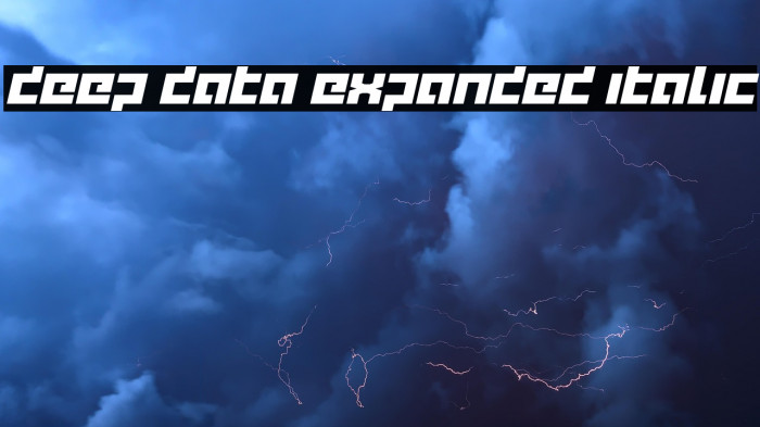 deep data expanded italic Example 1