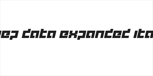 deep data expanded italic Logo