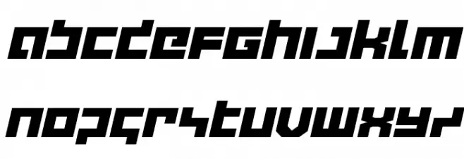 deep data expanded italic Schriftart Kleinbuchstaben