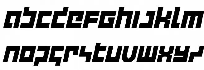 deep data italic Font Litere mici