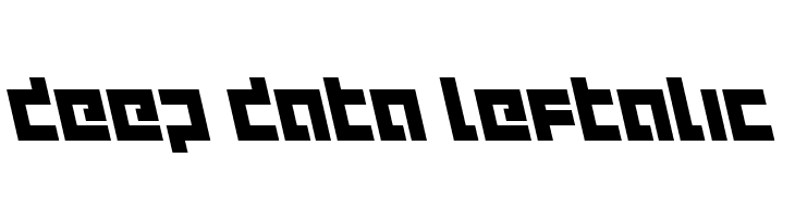 deep data leftalic  नि: शुल्क फ़ॉन्ट्स डाउनलोड