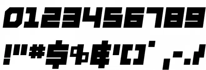 deep data semi-italic Font OTHER CHARS