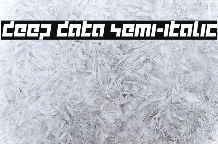 deep data semi-italic Example 2