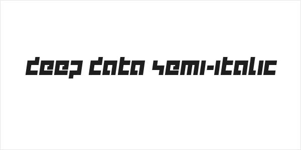 deep data semi-italic Logo
