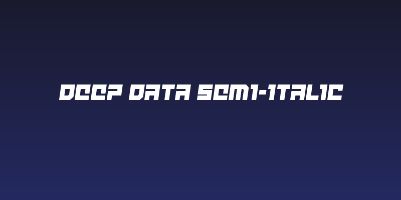 deep data semi-italic Social Header