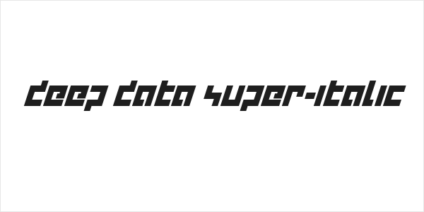 deep data super-italic Logo