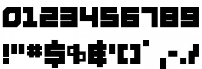 deep data Font OTHER CHARS