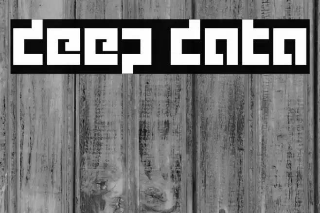deep data Font examples