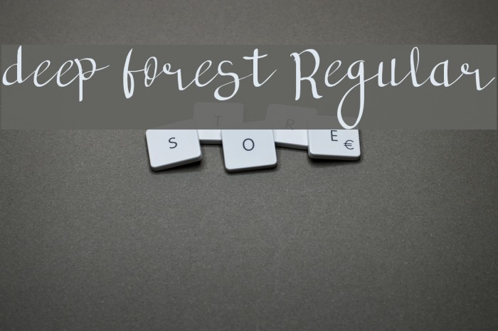 deep forest Regular Example 2