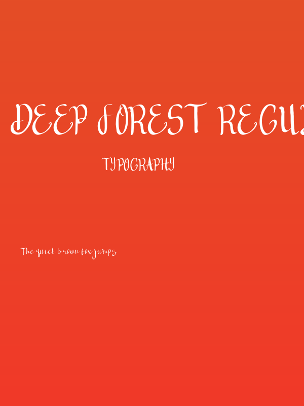 deep forest Regular Poster