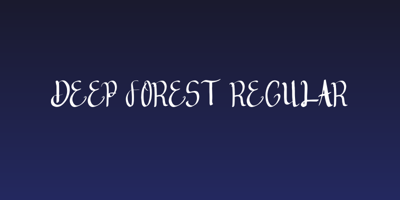 deep forest Regular Social Header