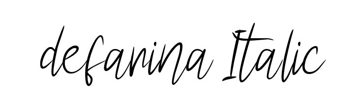 defarina Italic  Free Fonts Download