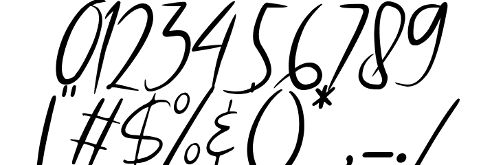 defarina Italic Font OTHER CHARS
