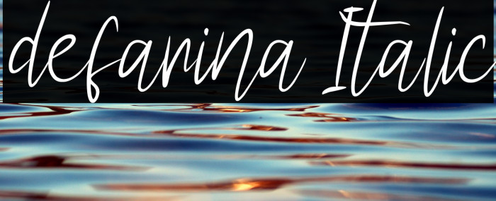 defarina Italic Example 3