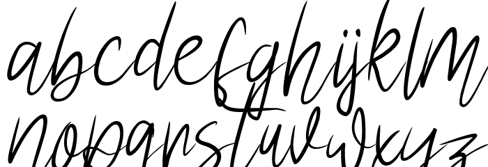 defarina Italic Font LOWERCASE