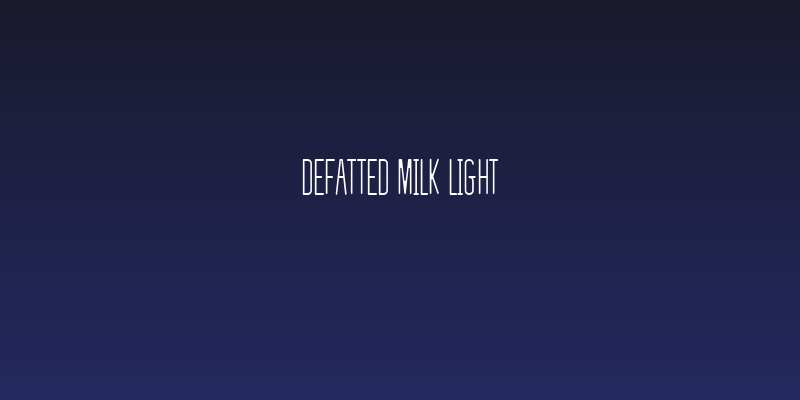 defatted milk Light Social Header