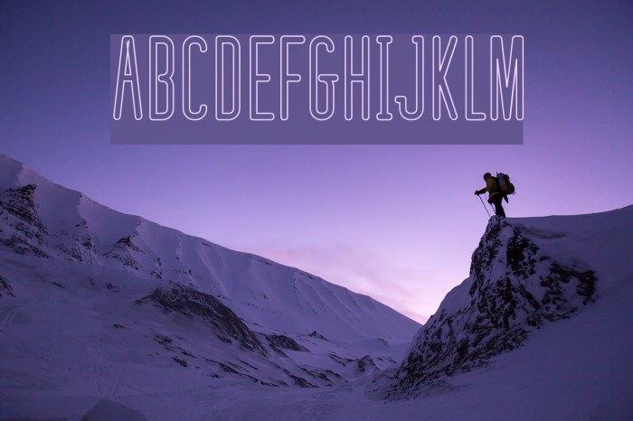 defatted milk Outline Font examples
